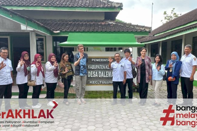 KUNJUNGAN KEDUTAAN BESAR DENMARK BERSAMA KEMENTRIAN LINGKUNGAN HIDUP DAN KEHUTANAN REPUBLIK INDONESIA TERKAIT PROYEK IPAL PATI ONGGOK DI DESA DALEMAN KECAMATAN TULUNG
