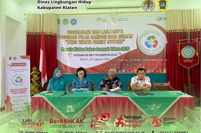 GELAR KEGIATAN ZERO WASTE FAMILY SYSTEM BERSAMA TP PKK KABUPATEN KLATEN