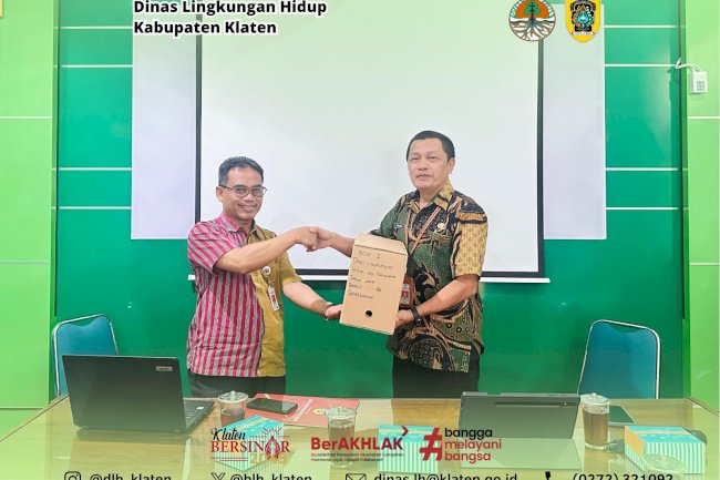 CEREMONIAL PENYERAHAN BERKAS AKUISISI ARSIP EKS BLH DAN DLHK KABUPATEN KLATEN