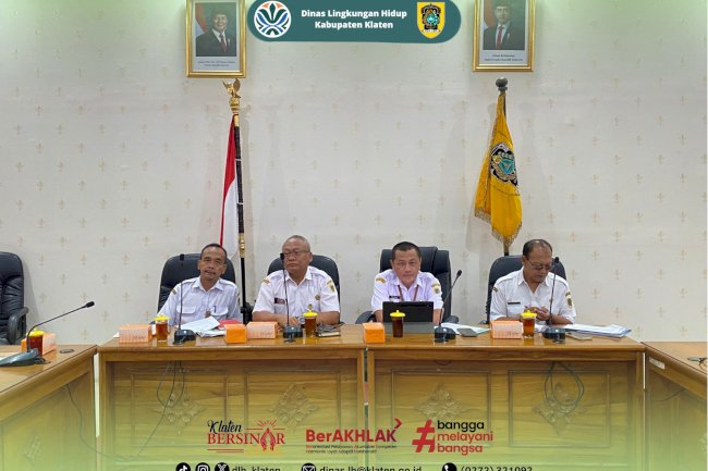 DLH KABUPATEN KLATEN GELAR RAPAT KOORDINASI AKSELERASI PENUNTASAN PENGELOLAAN SAMPAH