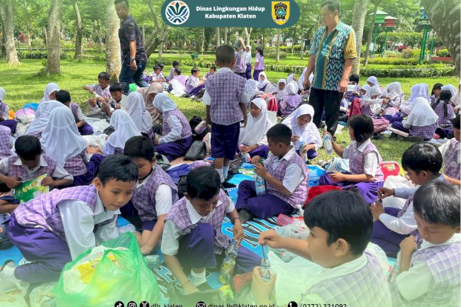 KUNJUNGAN BELAJAR DARI SD N 1 GERGUNUNG TERKAIT PENGELOLAAN SAMPAH