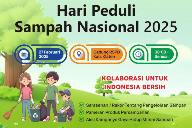 DLH KABUPATEN KLATEN GELAR BERBAGAI ACARA UNTUK MEMPERINGATI HARI PEDULI SAMPAH NASIONAL 2025