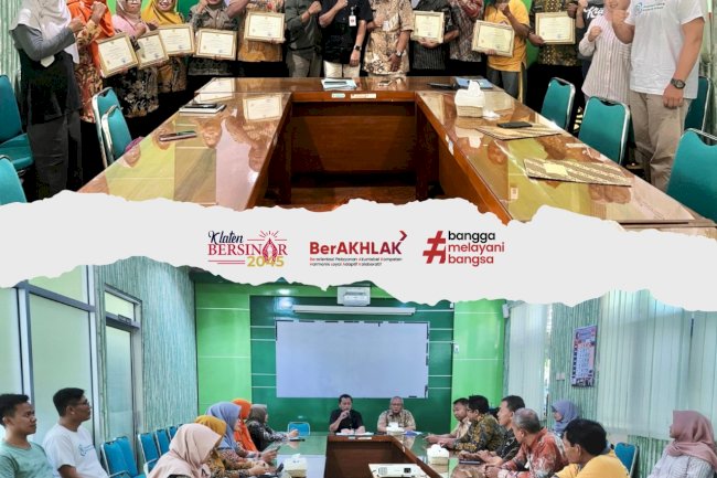 PENYERAHAN SK DAN PIAGAM PENGHARGAAN  SEKOLAH ADIWIYATA KABUPATEN KLATEN TAHUN 2024 - 2028