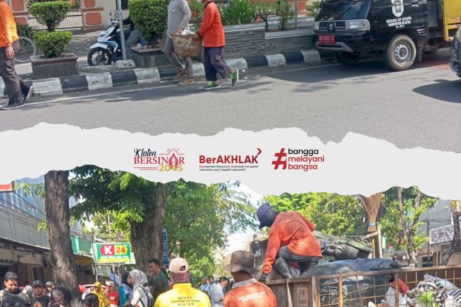GIAT PETUGAS KEBERSIHAN SETELAH CAR FREEDAY