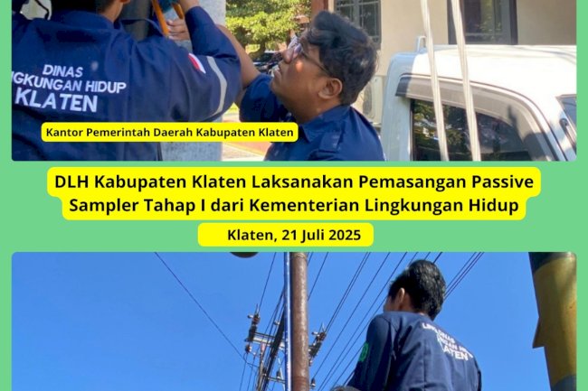 PEMASANGAN PASSIVE SAMPLER DI KABUPATEN KLATEN