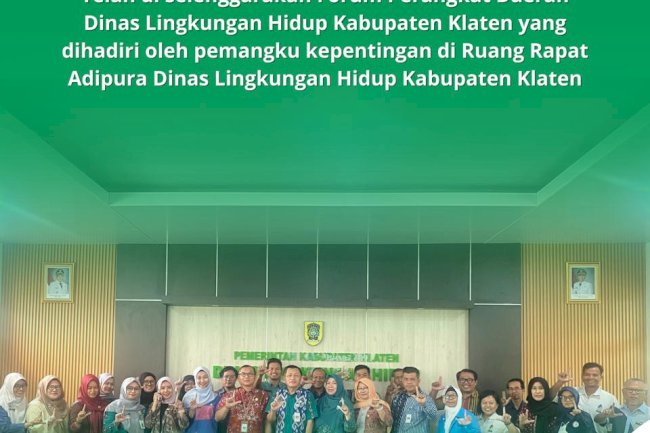DLH KLATEN GELAR FORUM PERANGKAT DAERAH 