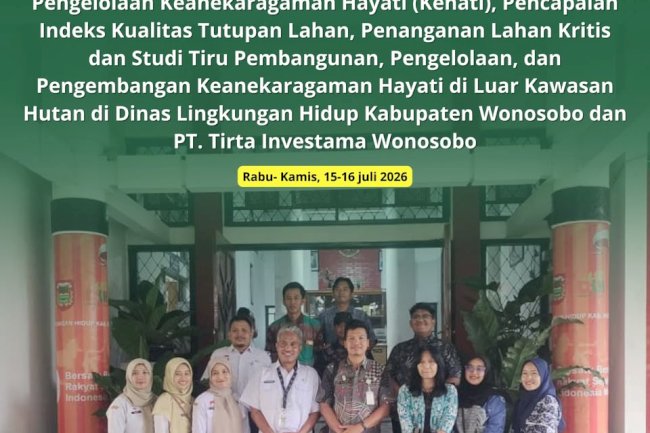 STUDI TIRU DI DINAS LINGKUNGAN HIDUP KABUPATEN WONOSOBO DAN PT TIRTA INVESTAMA WONOSOBO