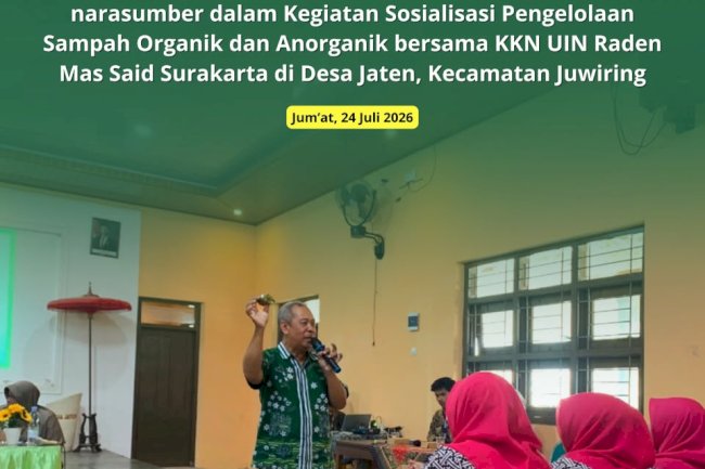SOSIALISASI PENGELOLAAN SAMPAH ORGANIK DAN ANORGANIK