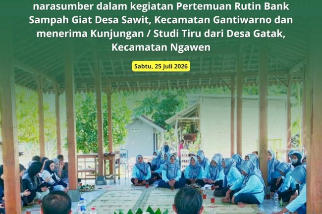 PERTEMUAN RUTIN DAN STUDI TIRU BANK SAMPAH 