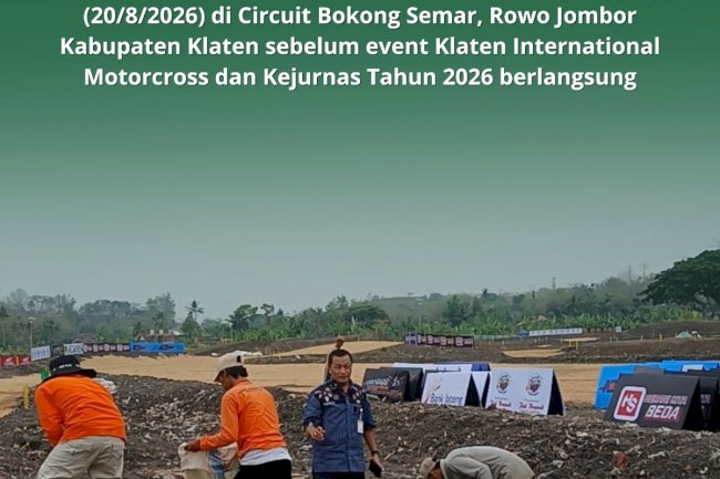 PEMBERSIHAN CIRCUIT MOTORCROSS BOKONG SEMAR
