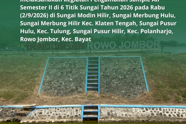 PENGAMBILAN SAMPLE AIR SEMESTER II DI 6 TITIK SUNGAI TAHUN 2026