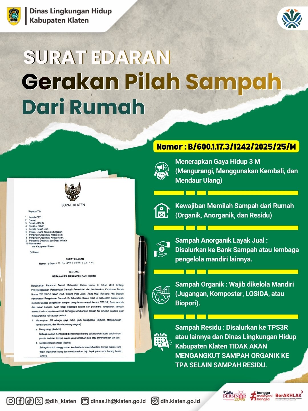 SURAT EDARAN GERAKAN PILAH SAMPAH