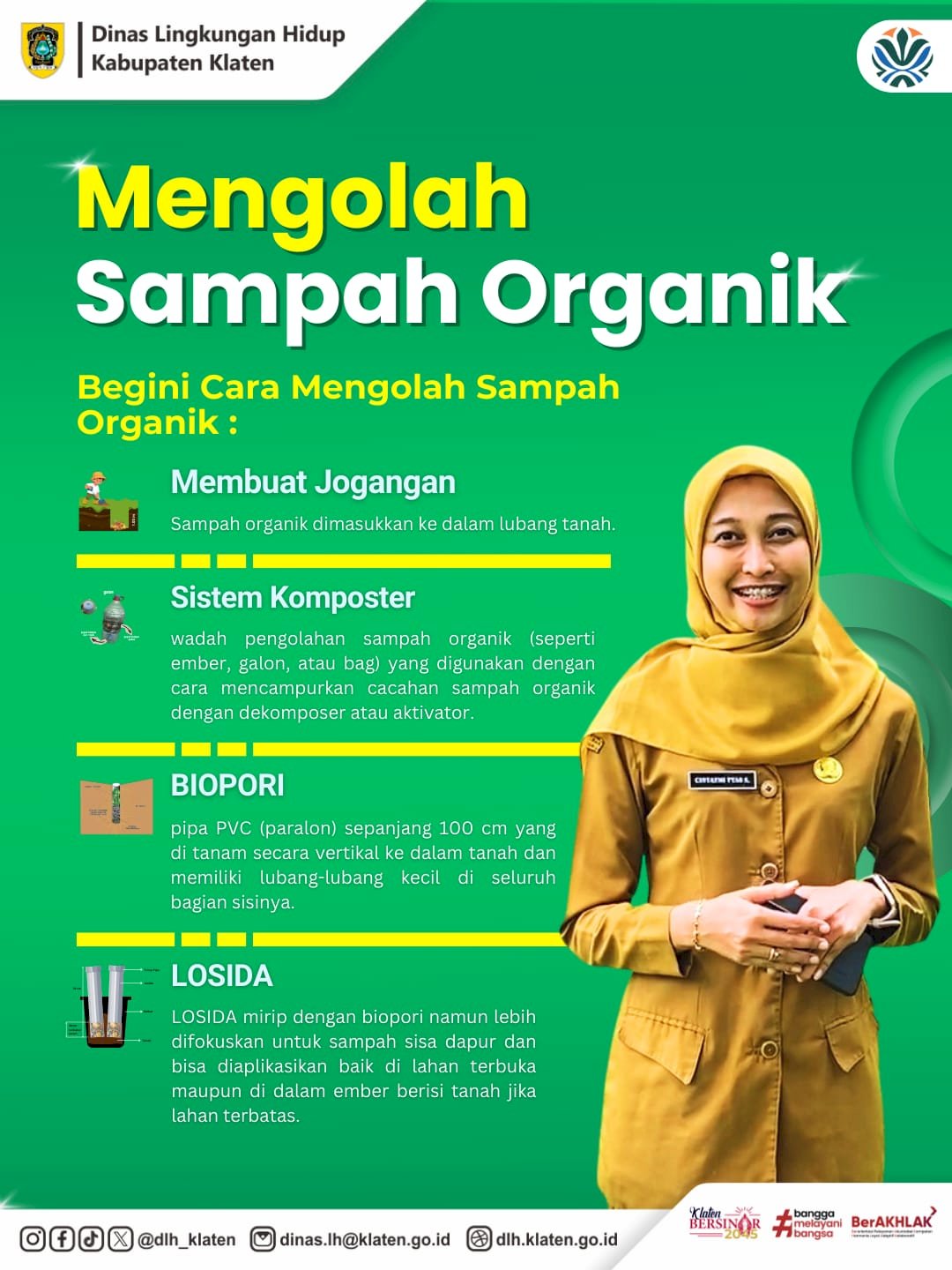 BERSAMA DLH KABUPATEN KLATEN MARI MENGELOLA SAMPAH ORGANIK DARI RUMAH