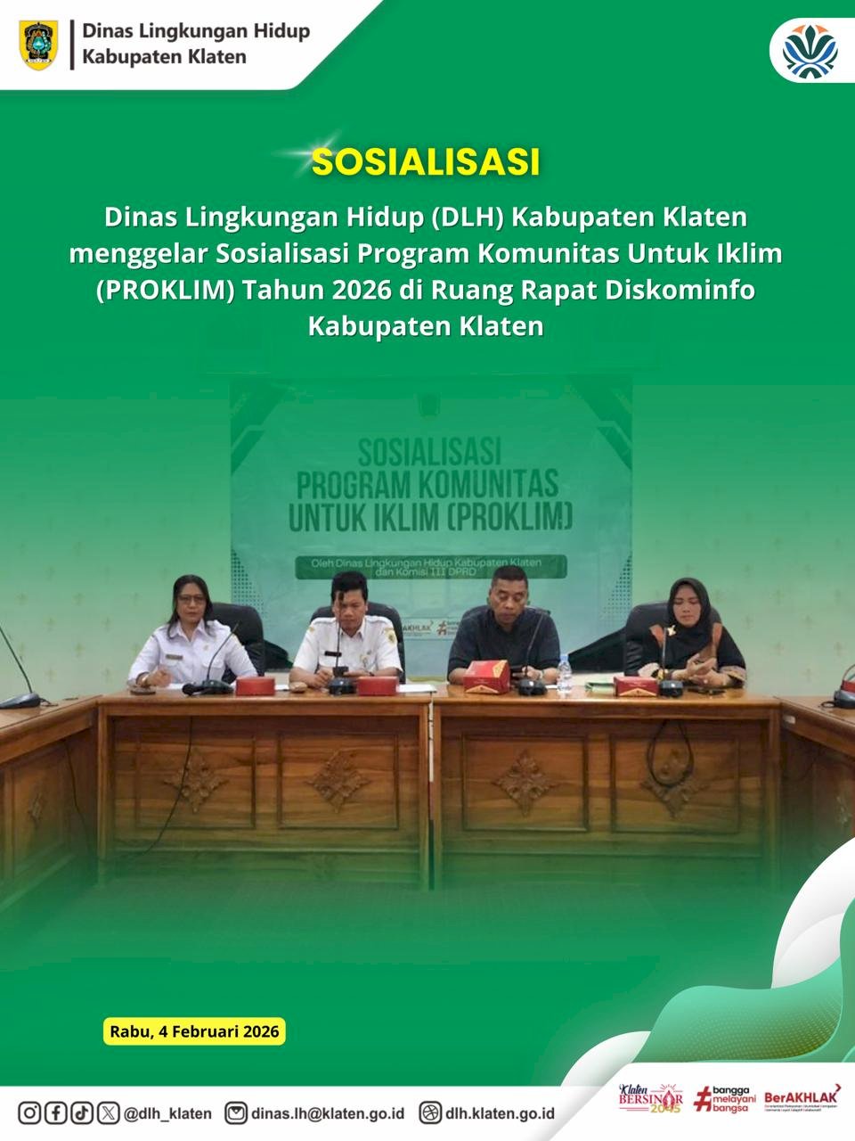 SOSIALISASI PROGAM KOMUNITAS UNTUK IKLIM TAHUN 2026