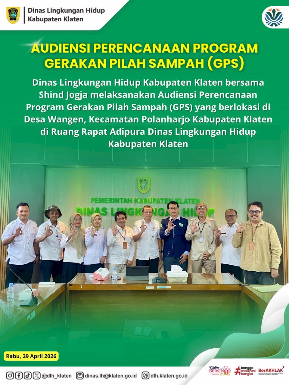 AUDIENSI PERENCANAAN PROGAM GERAKAN PILAH SAMPAH (GPS)