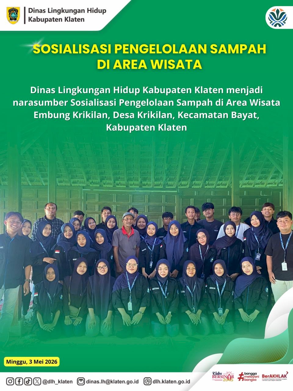SOSIALISASI PENGELOLAAN SAMPAH DI AREA WISATA