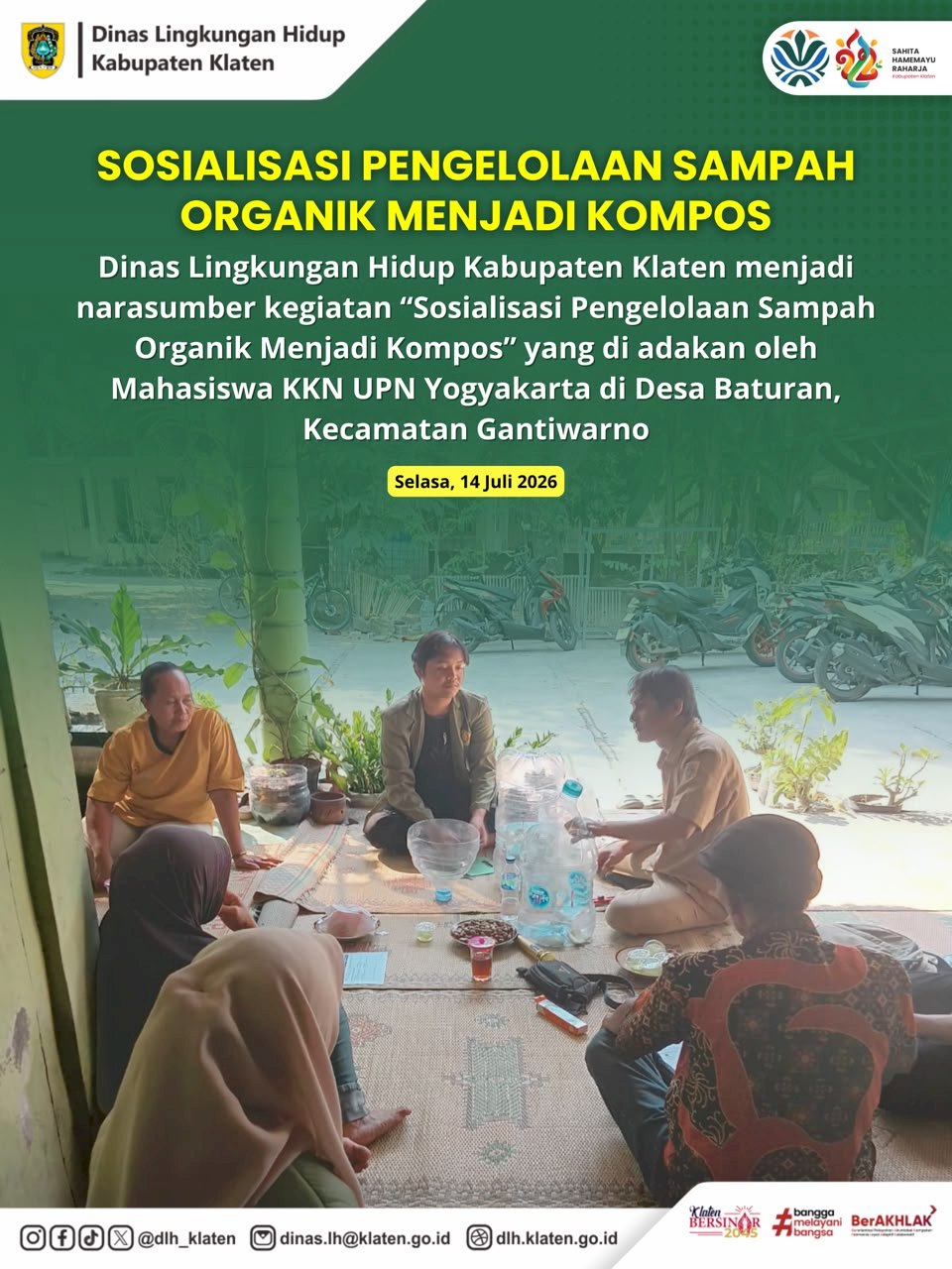 SOSIALISASI PENGELOLAAN SAMPAH ORGANIK MENJADI KOMPOS