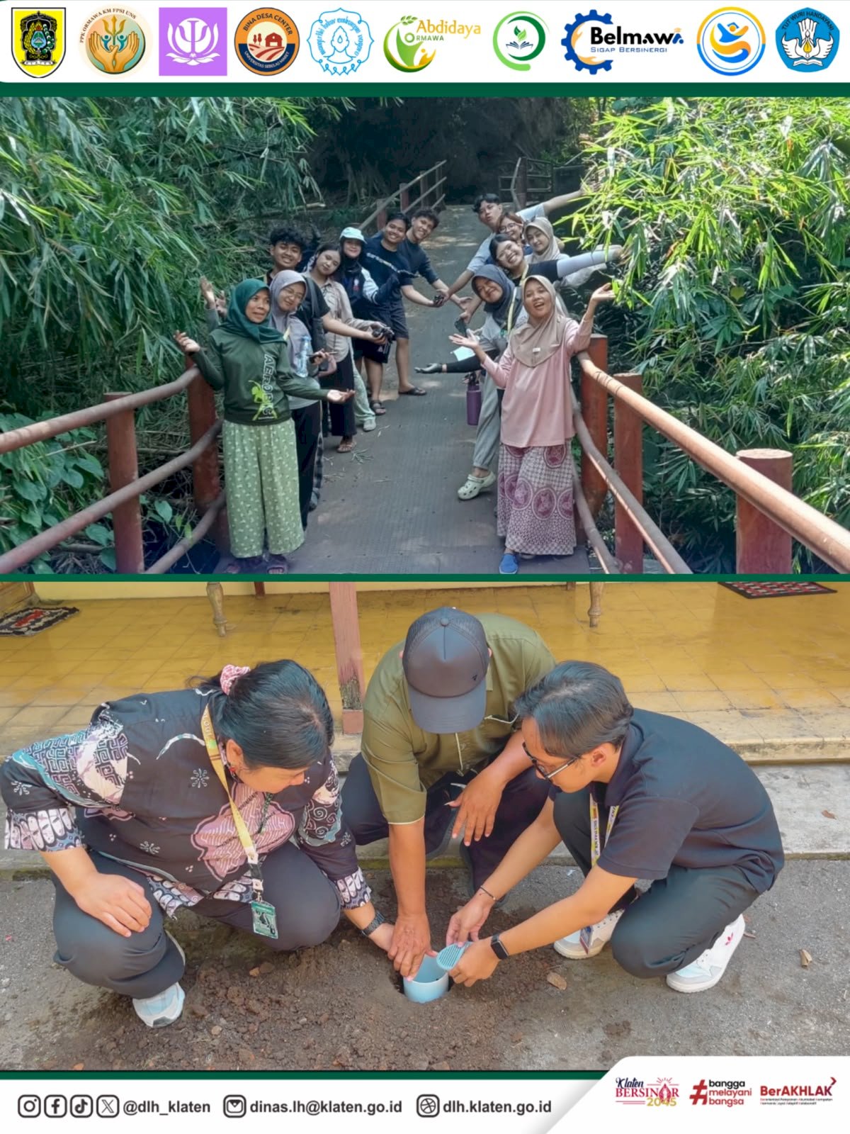 TIM PPKO KM FAKULTAS PSIKOLOGI UNS AJAK WARGA DESA SEKARAN GOTONG ROYONG TANAM 282 BIOPORI MELALUI MONITORING DAN CONTROLLING 9 RW