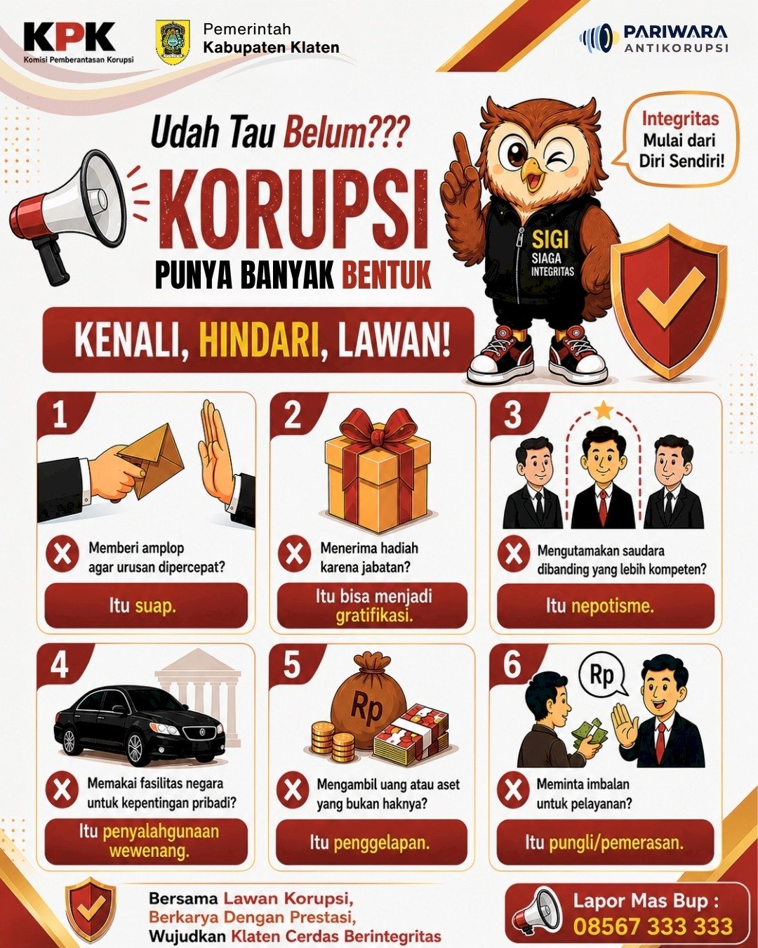 INTEGRITAS DIMULAI DARI DIRI SENDIRI