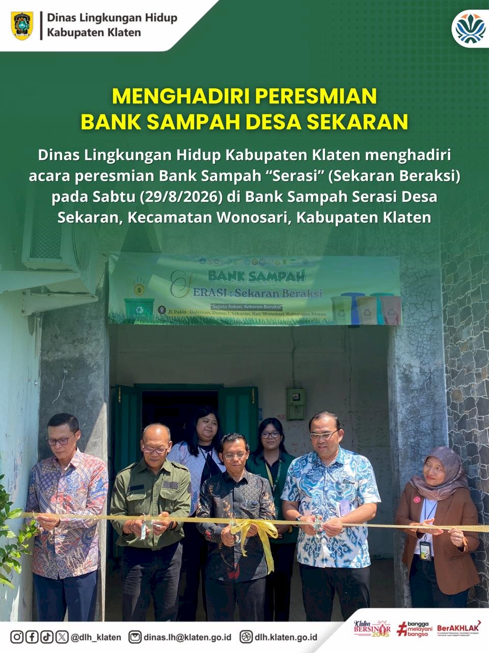 PERESMIAN BANK SAMPAH DESA SEKARAN
