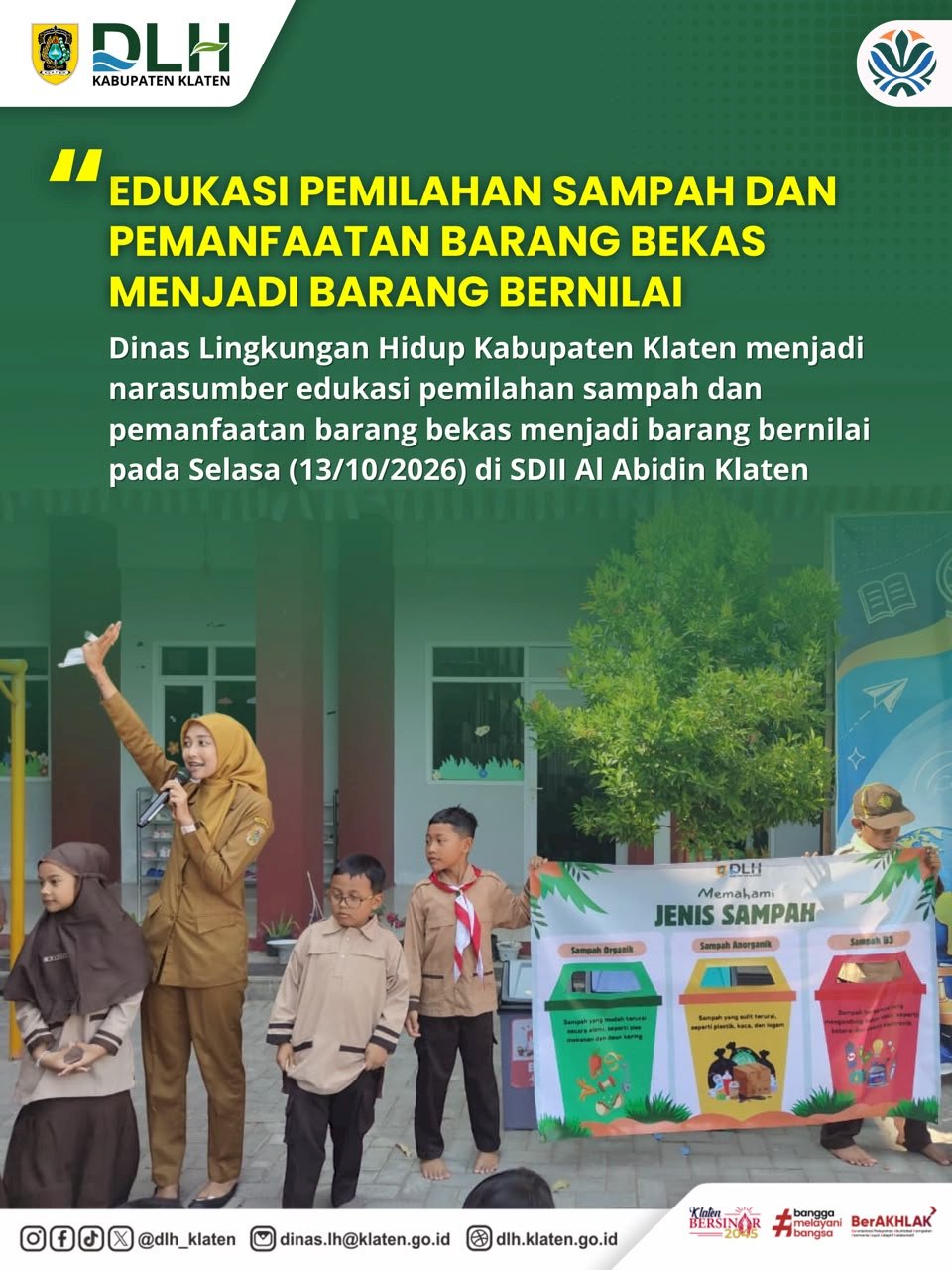 EDUKASI PEMILAHAN SAMPAH DAN PEMANFAATAN BARANG BEKAS MENJADI BARANG BERNILAI