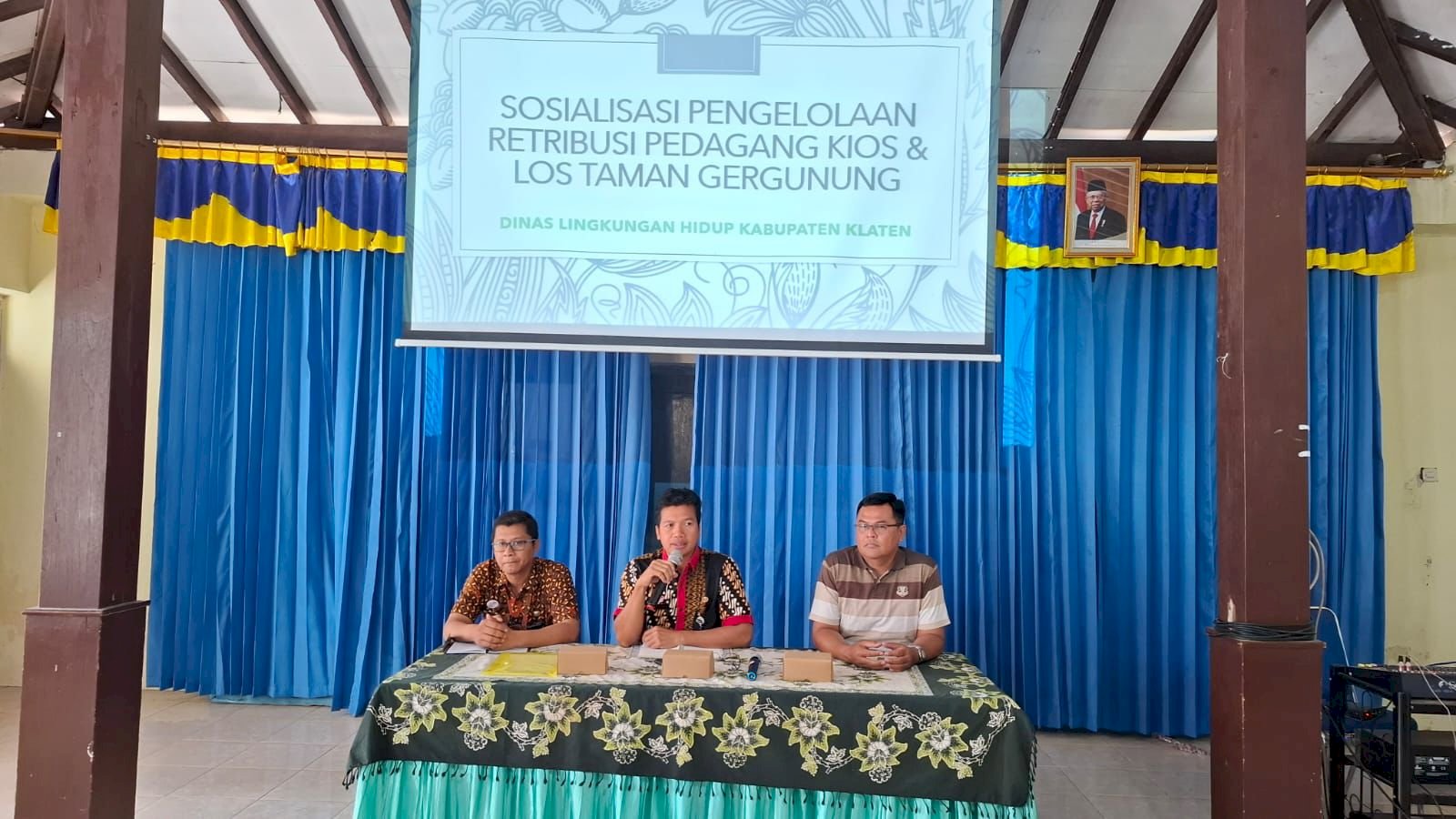 SOSIALISASI PENGELOLAAN RETRIBUSI KIOS DAN LOS TAMAN GERGUNUNG