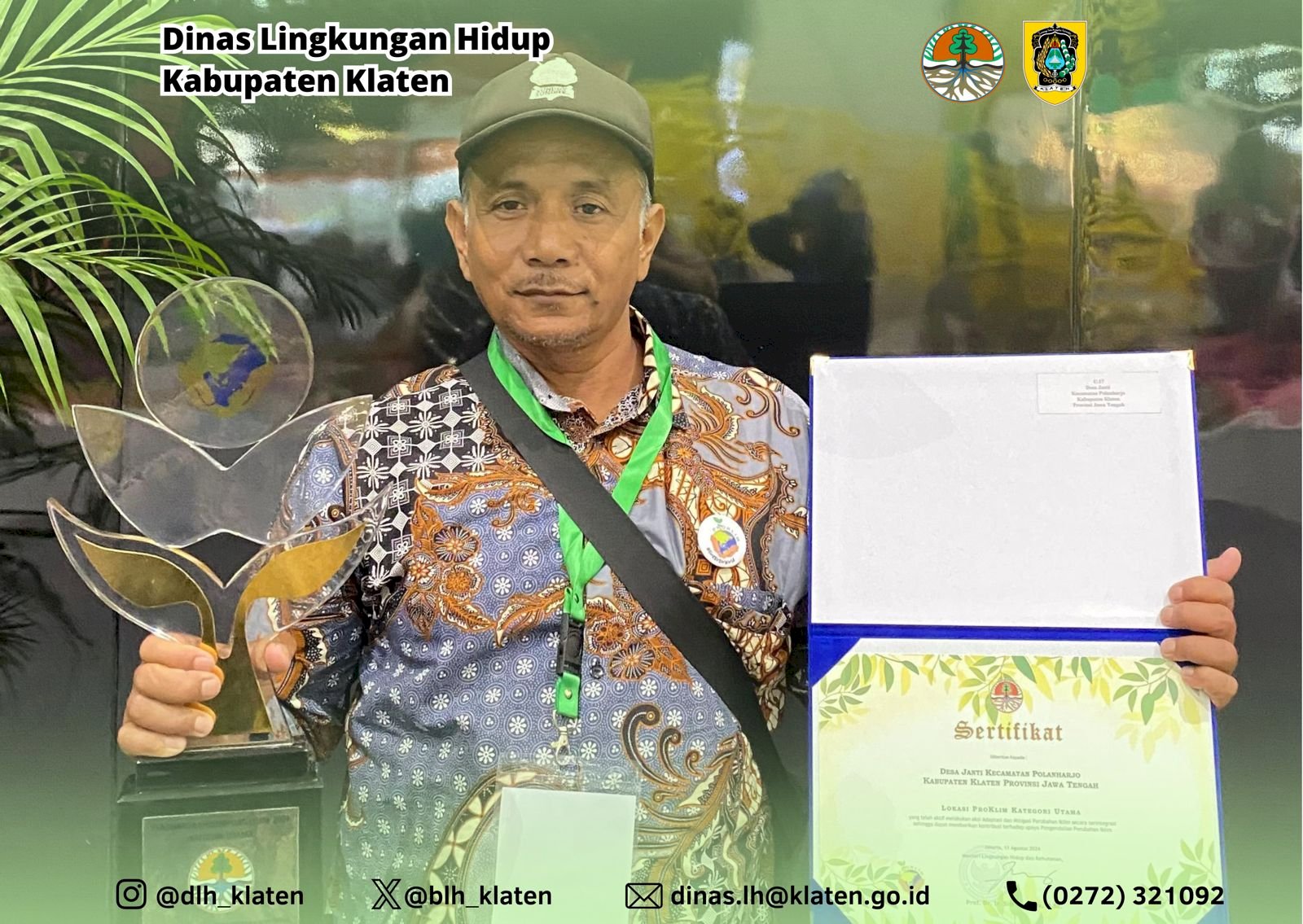 PENERIMAAN PENGHARGAAN KAMPUNG IKLIM TAHUN 2024 