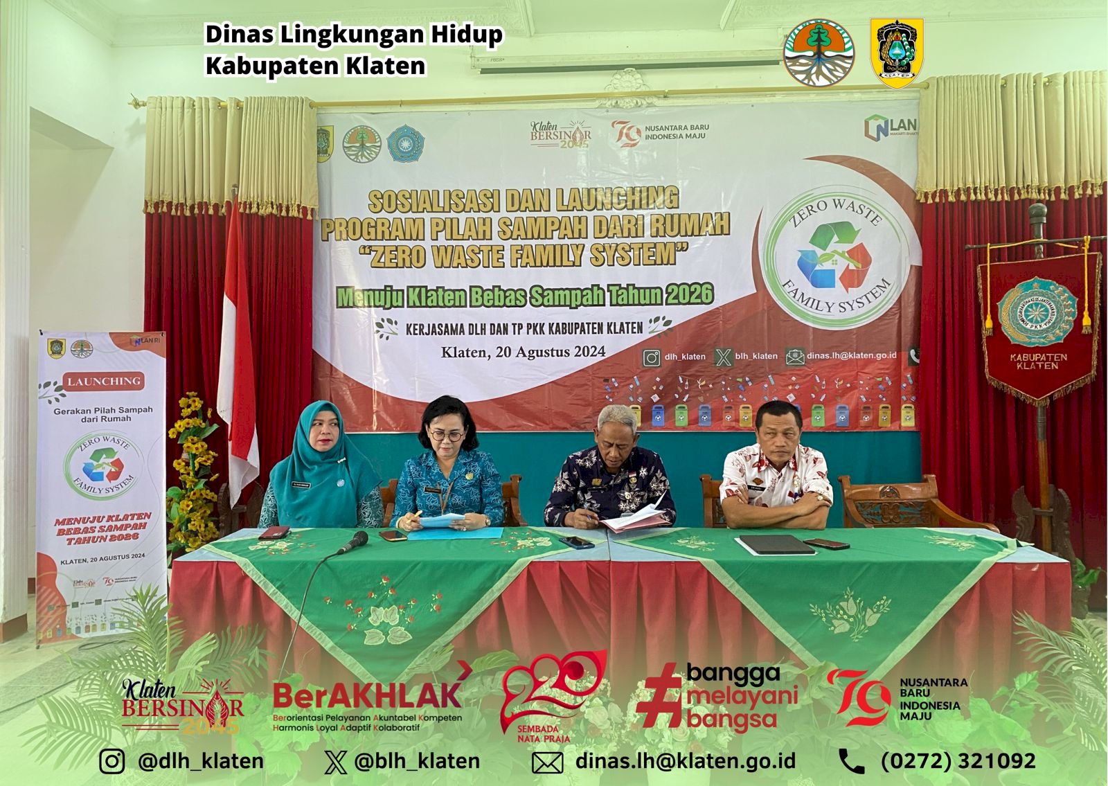 GELAR KEGIATAN ZERO WASTE FAMILY SYSTEM BERSAMA TP PKK KABUPATEN KLATEN