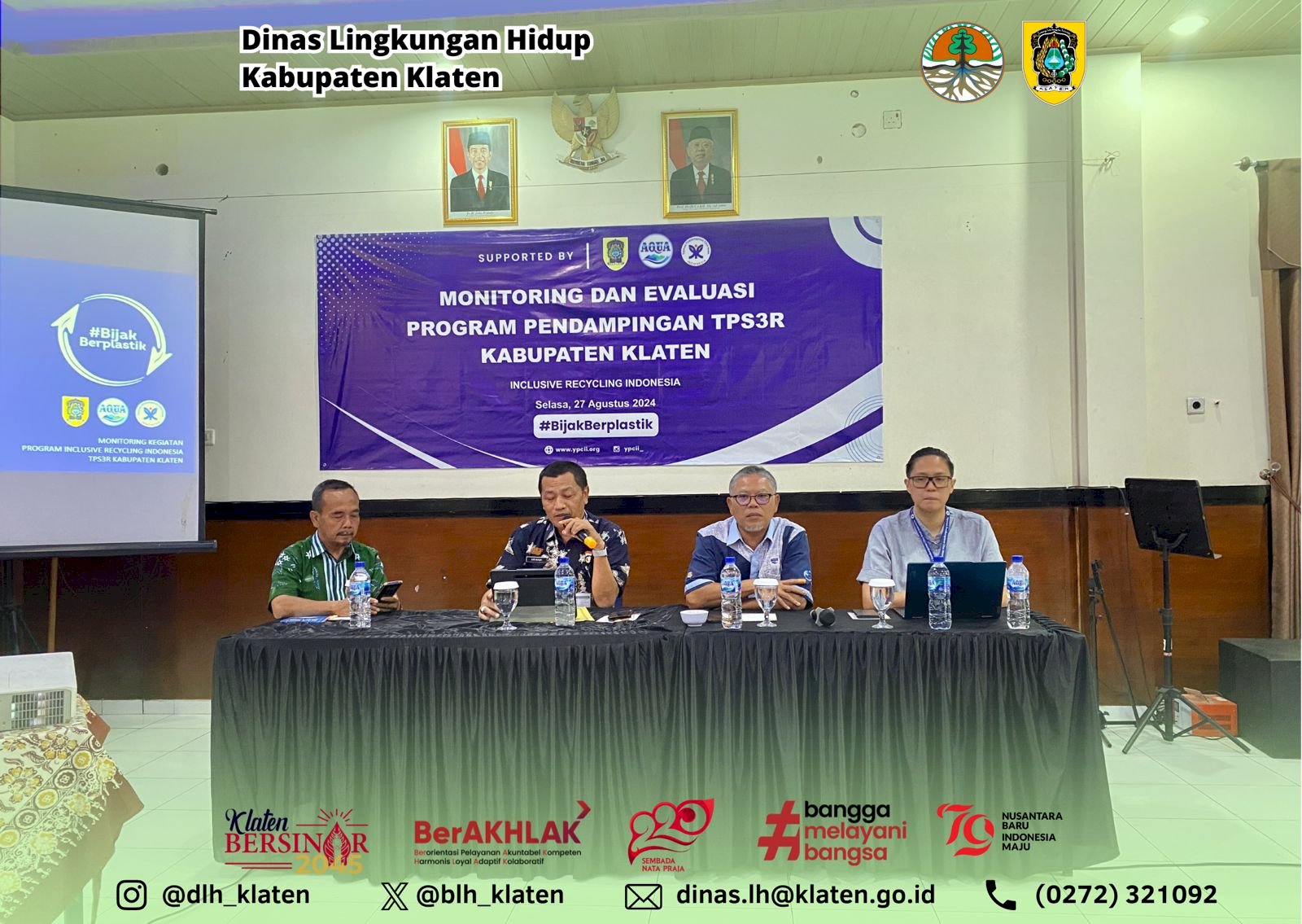 MONITORING DAN EVALUASI PENDAMPINGAN PROGAM INCLUSIVE RECYCLING INDONESIA DANONE BERSAMA YAYASAN PEMBANGUNAN CITRA INSAN INDONESIA DI TPS3R KABUPATEN KLATEN