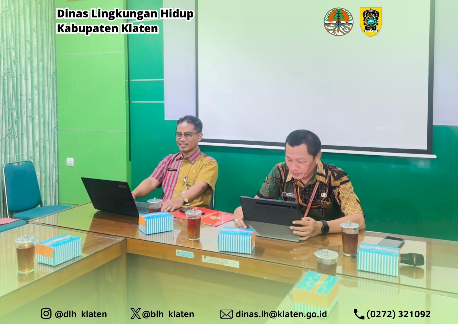 CEREMONIAL PENYERAHAN BERKAS AKUISISI ARSIP EKS BLH DAN DLHK KABUPATEN KLATEN