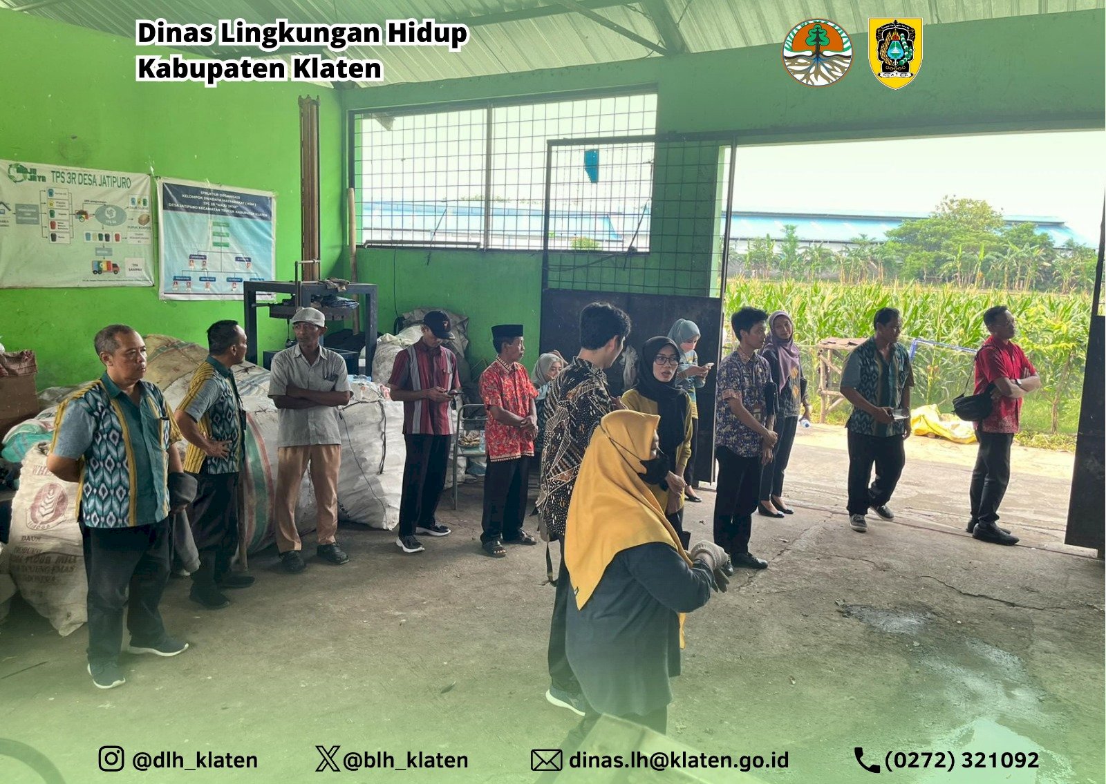 VERIFIKASI LAPANGAN KEGIATAN PENGHARGAAN DESA MANDIRI SAMPAH TINGKAT PROVINSI JAWA TENGAH DI KABUPATEN KLATEN