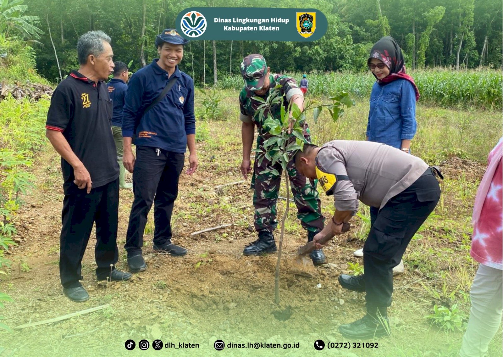 GELAR AKSI PENANAMAN POHON DI DAERAH LAHAN KRITIS KECAMATAN BAYAT