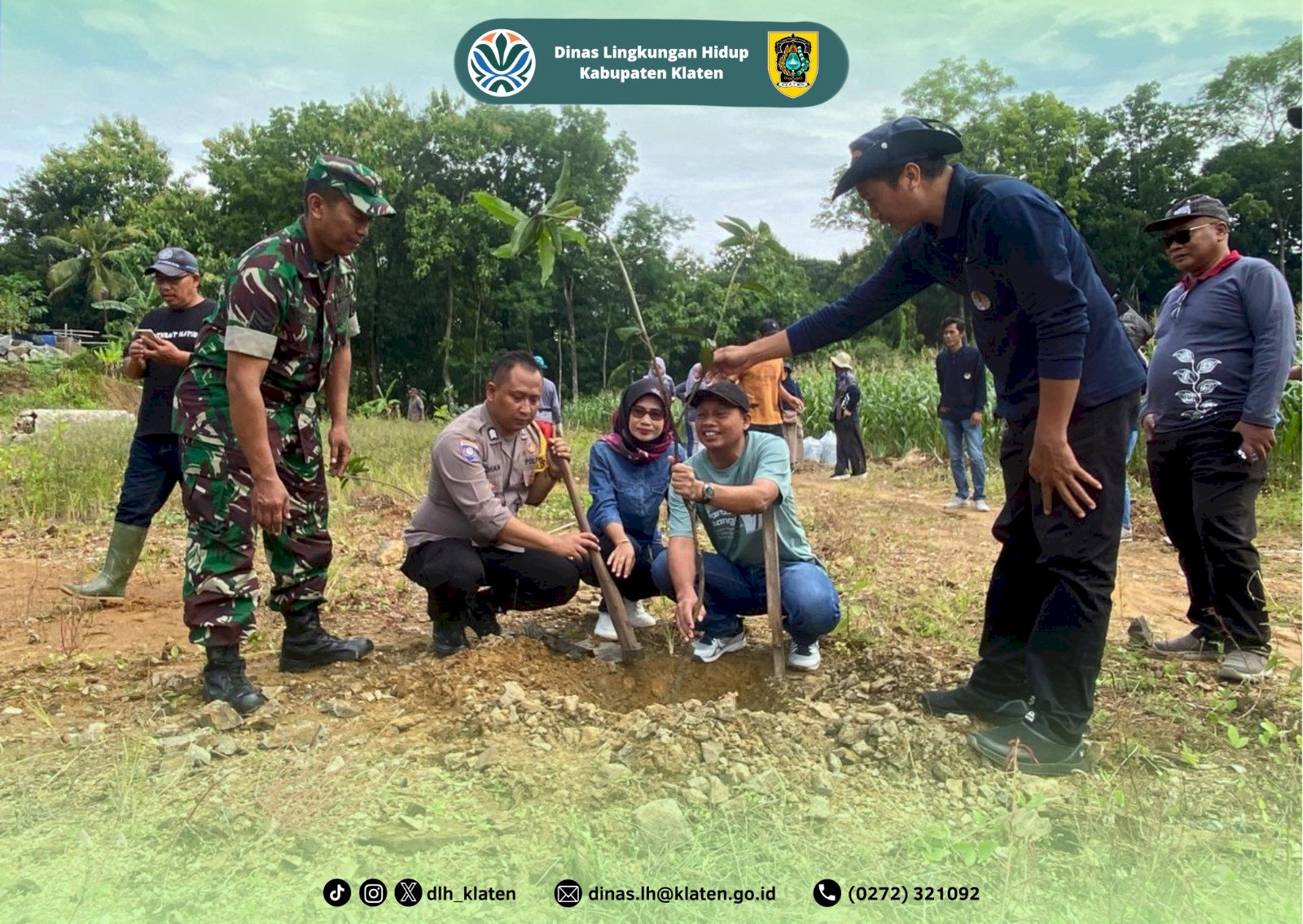 GELAR AKSI PENANAMAN POHON DI DAERAH LAHAN KRITIS KECAMATAN BAYAT