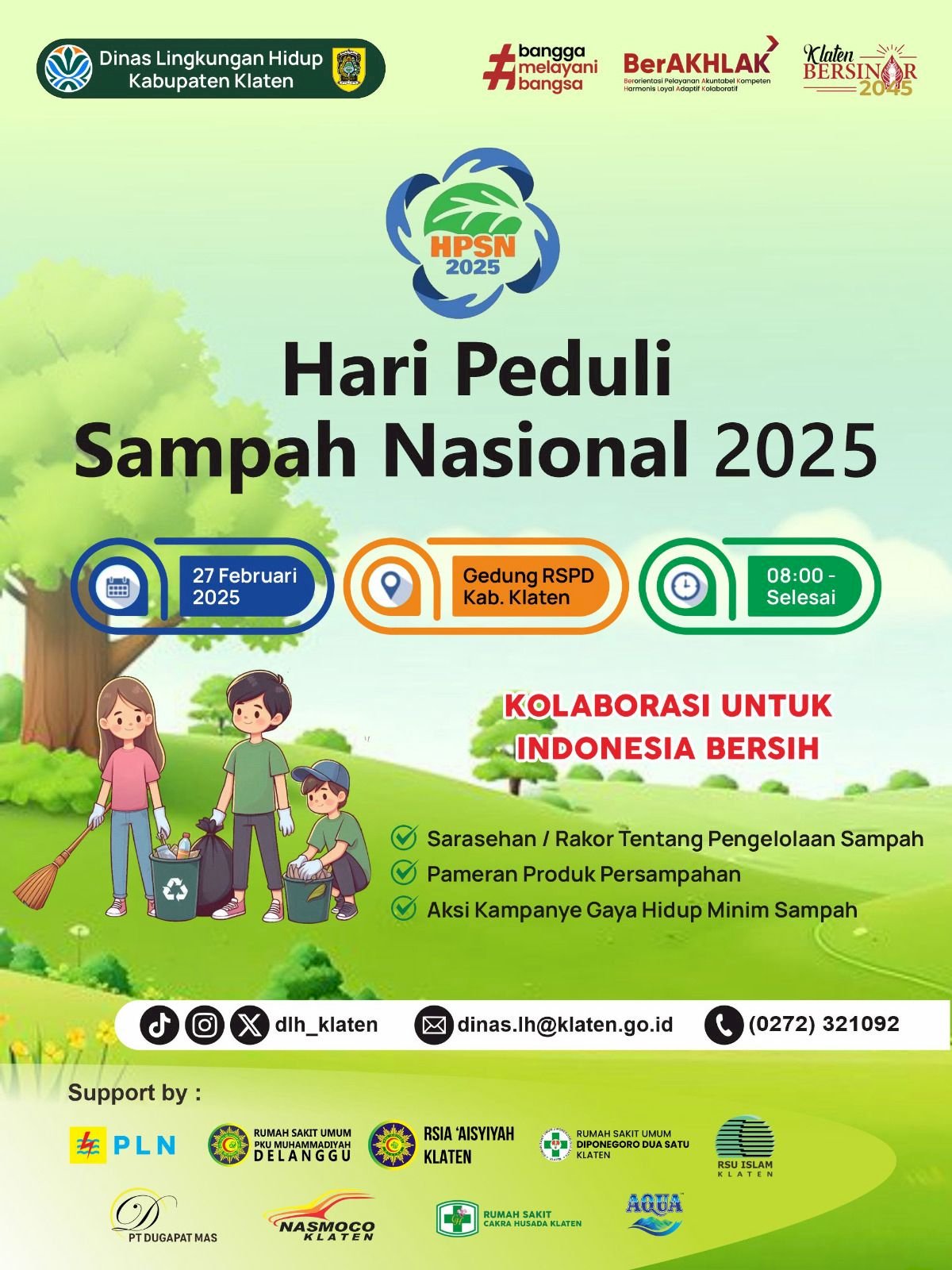 DLH KABUPATEN KLATEN GELAR BERBAGAI ACARA UNTUK MEMPERINGATI HARI PEDULI SAMPAH NASIONAL 2025