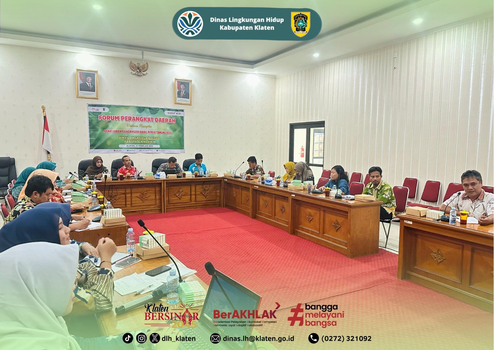 FORUM PERANGKAT DAERAH DALAM RANGKA PENAJAMAN RANCANGAN AWAL RENJA DINAS LINGKUNGAN HIDUP KABUPATEN KLATEN TAHUN 2026