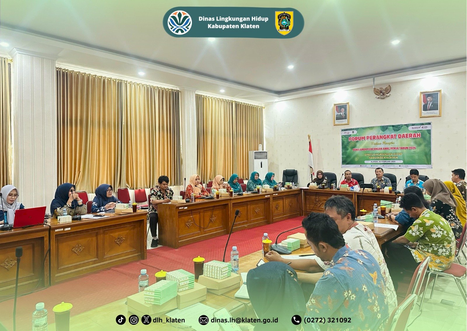 FORUM PERANGKAT DAERAH DALAM RANGKA PENAJAMAN RANCANGAN AWAL RENJA DINAS LINGKUNGAN HIDUP KABUPATEN KLATEN TAHUN 2026