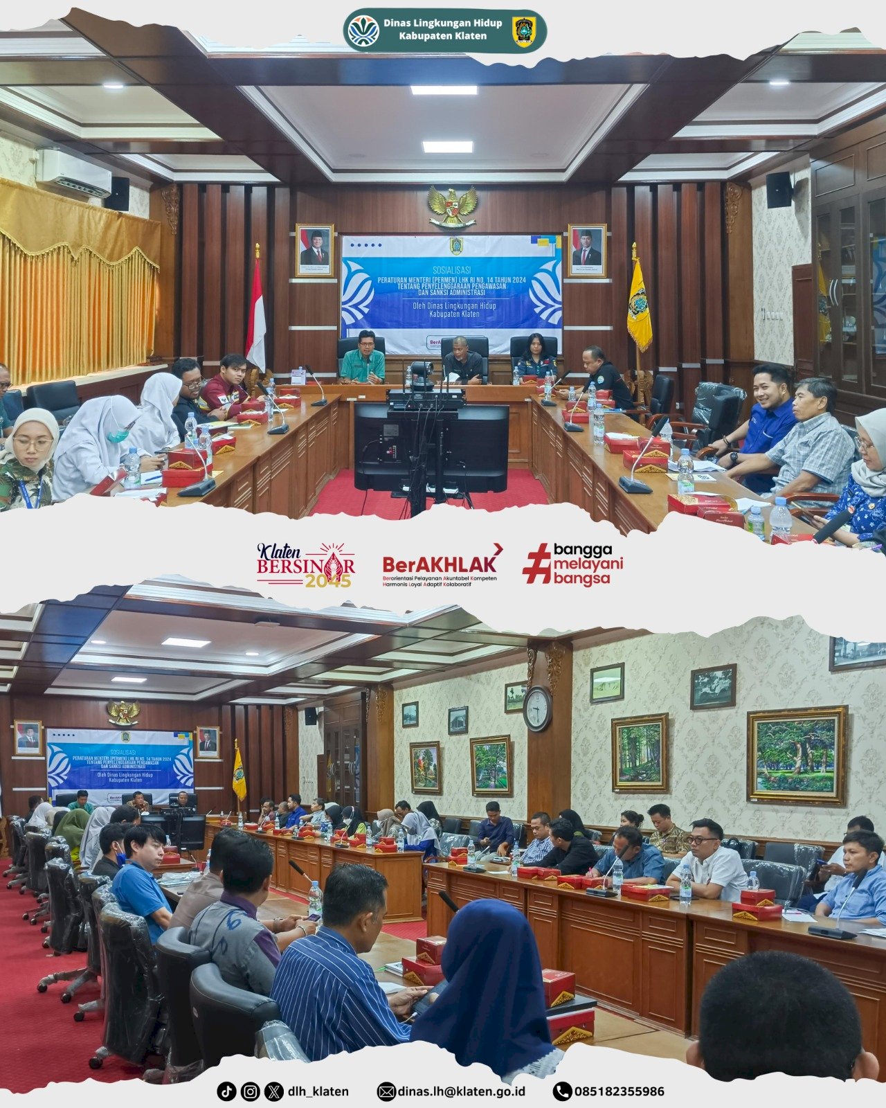 DINAS LINGKUNGAN HIDUP KABUPATEN KLATEN GELAR SOSIALISASI TENTANG PERMEN LHK RI NOMOR 14 TAHUN 2024