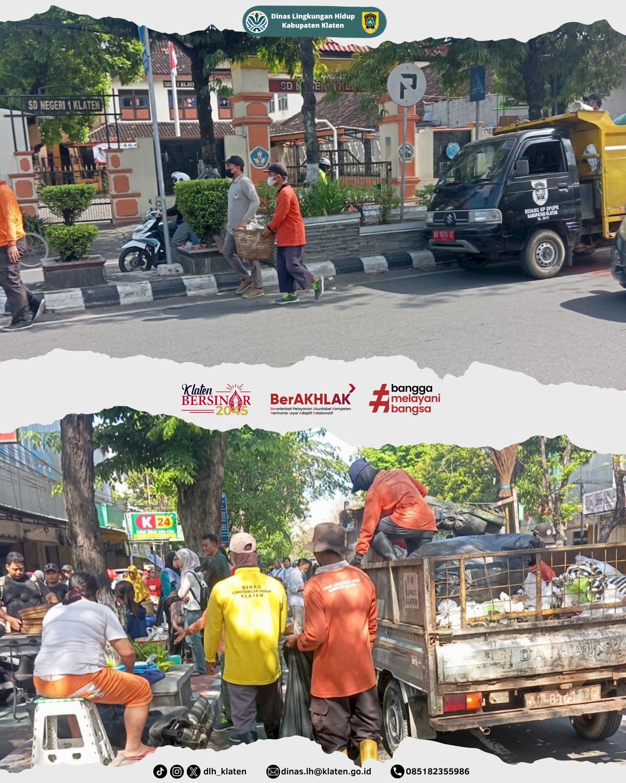 GIAT PETUGAS KEBERSIHAN SETELAH CAR FREEDAY