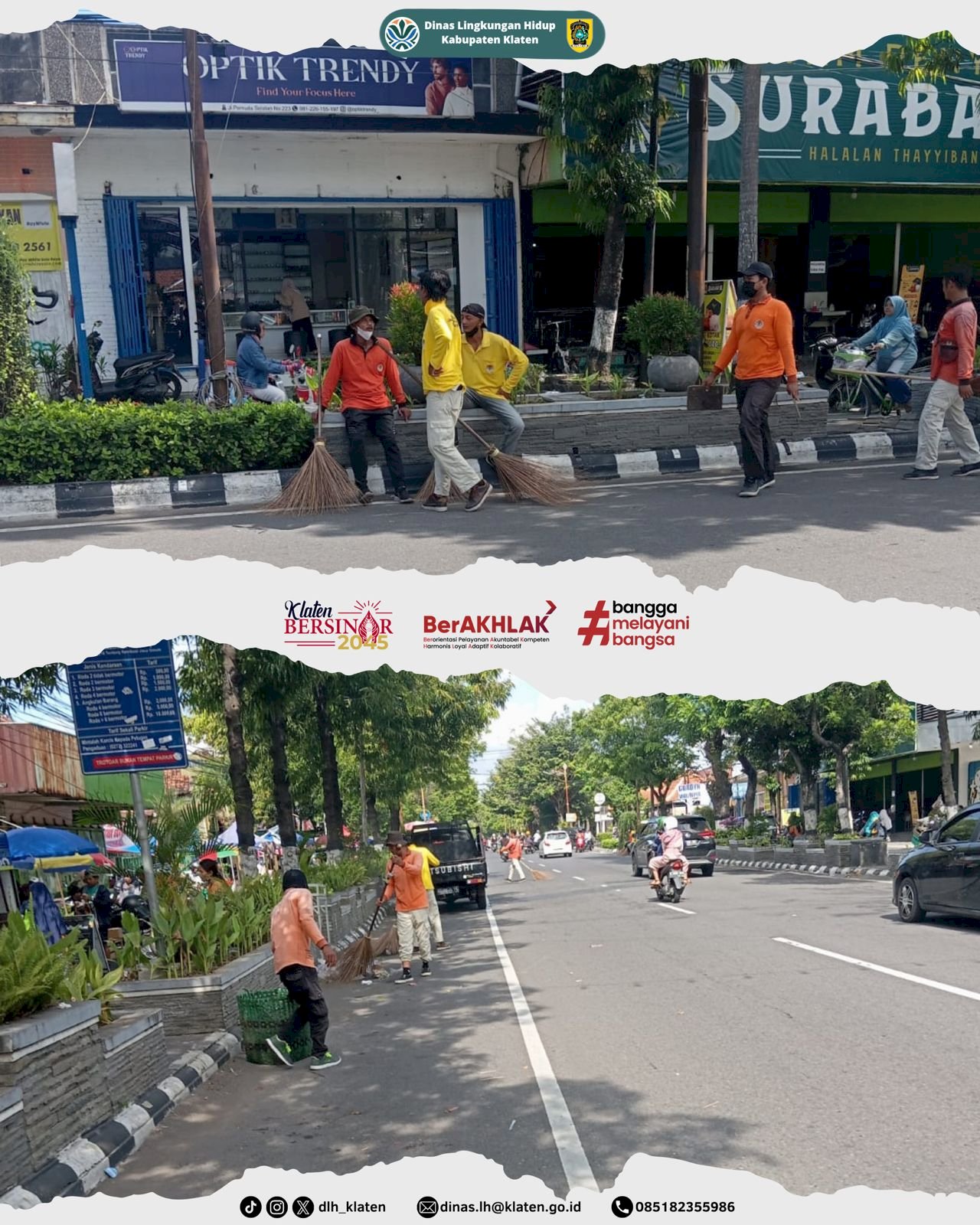 GIAT PETUGAS KEBERSIHAN SETELAH CAR FREEDAY