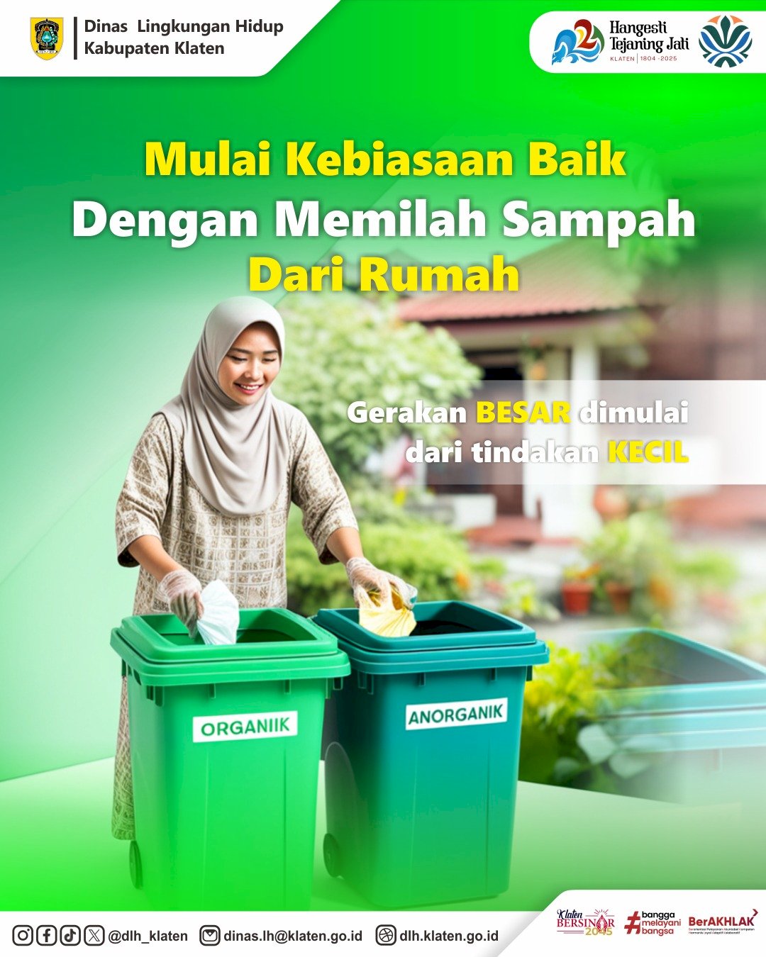 MARI JAGA LINGKUNGAN DENGAN MEMILAH SAMPAH DARI RUMAH