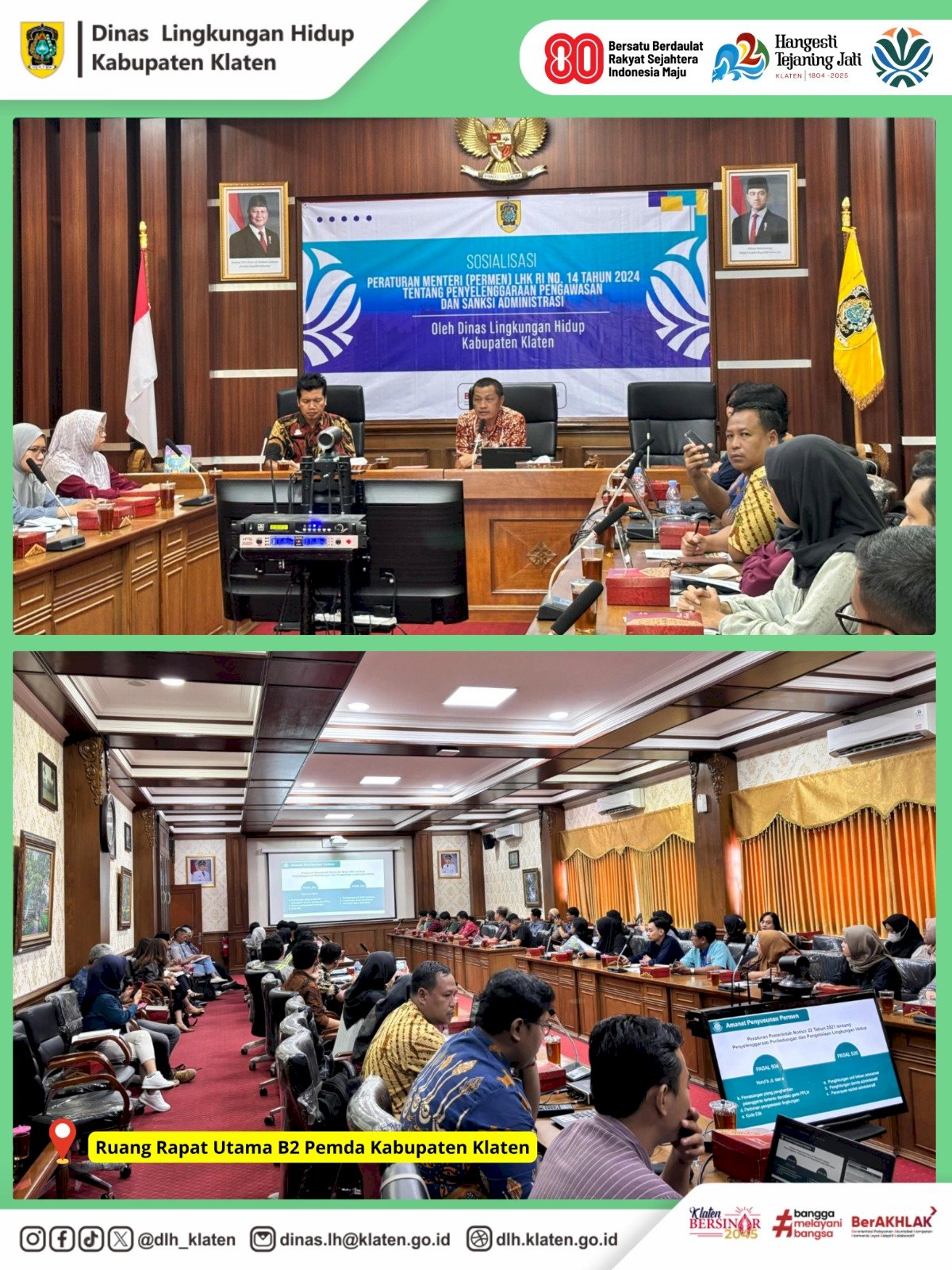 SOSIALISASI PERATURAN PENGAWASAN DAN SANKSI ADMINISTRATIF LINGKUNGAN HIDUP