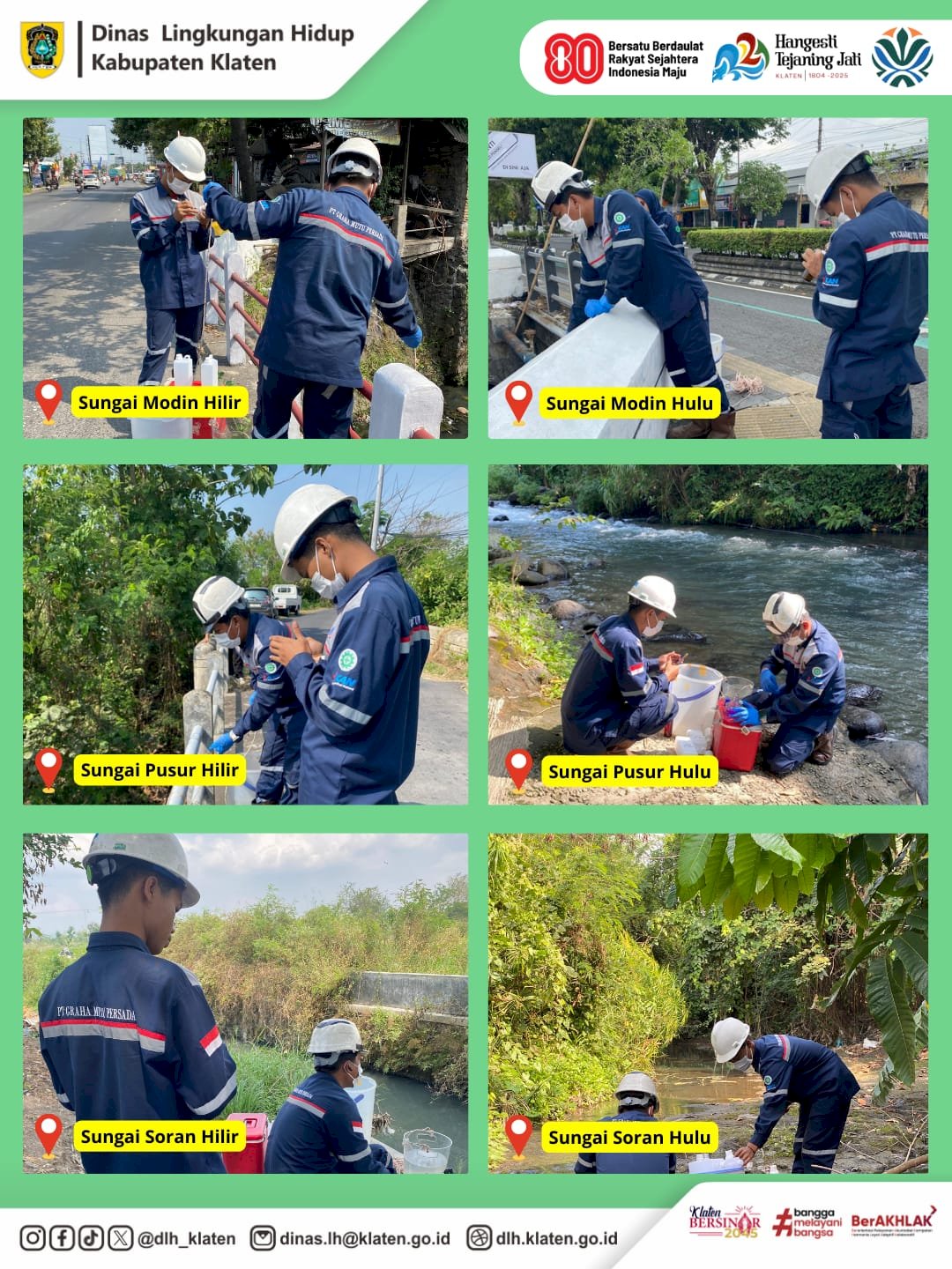 PENGAMBILANSAMPEL AIR SUNGAI DI KABUPATEN KLATEN