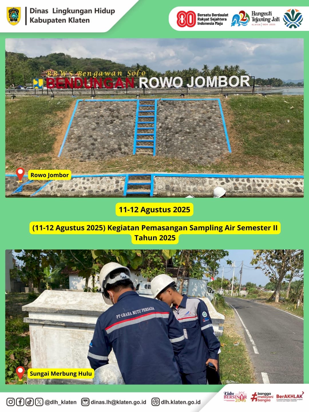 PENGAMBILANSAMPEL AIR SUNGAI DI KABUPATEN KLATEN