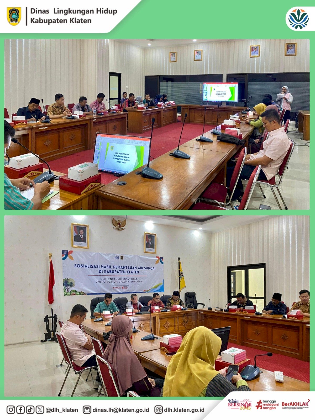 SOSIALISASI HASIL PEMANTAUAN KUALITAS AIR SUNGAI DI KABUPATEN KLATEN