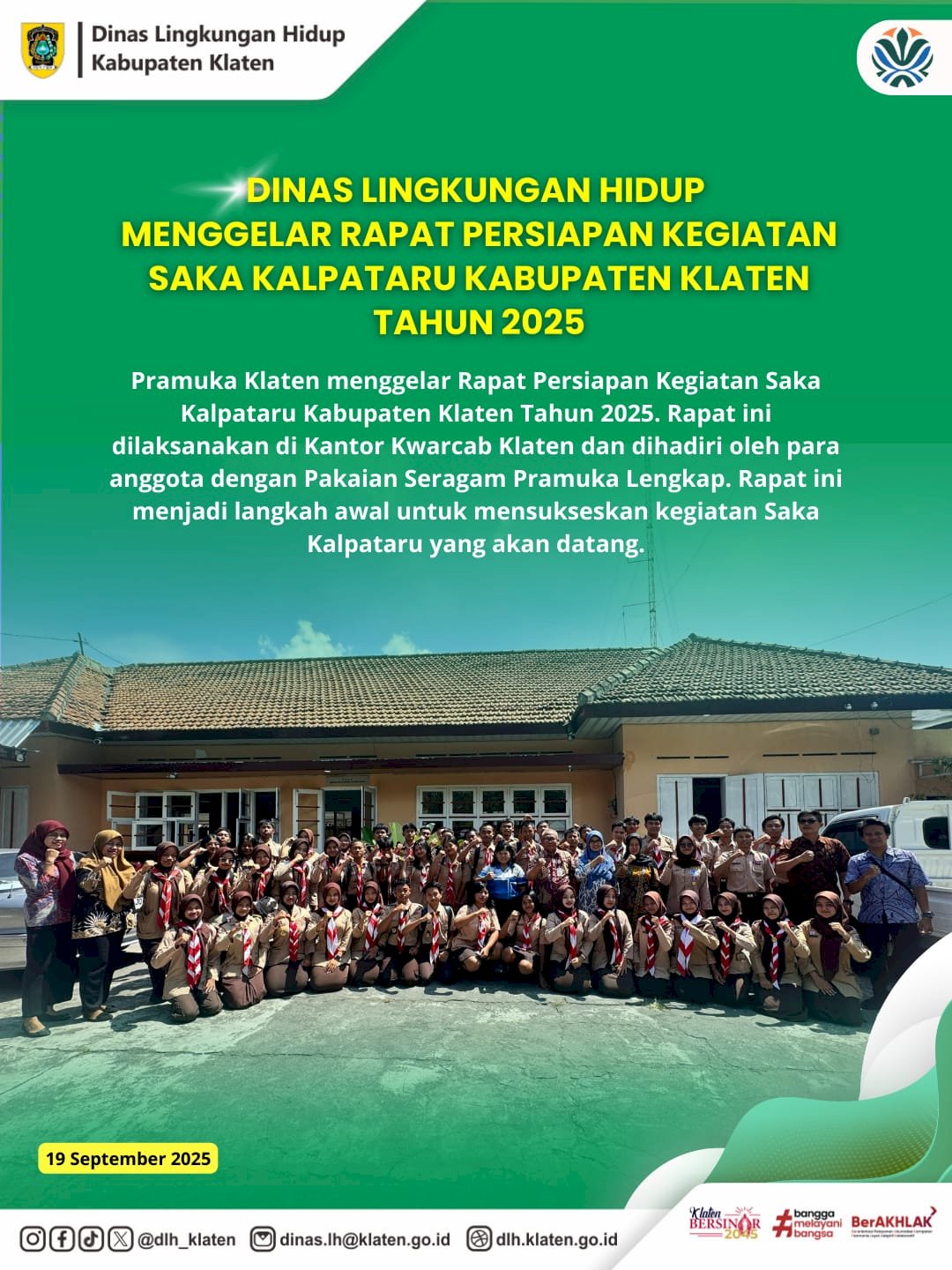 RAPAT PERSIAPAN SAKA KALPATARU KABUPATEN KLATEN TAHUN 2025