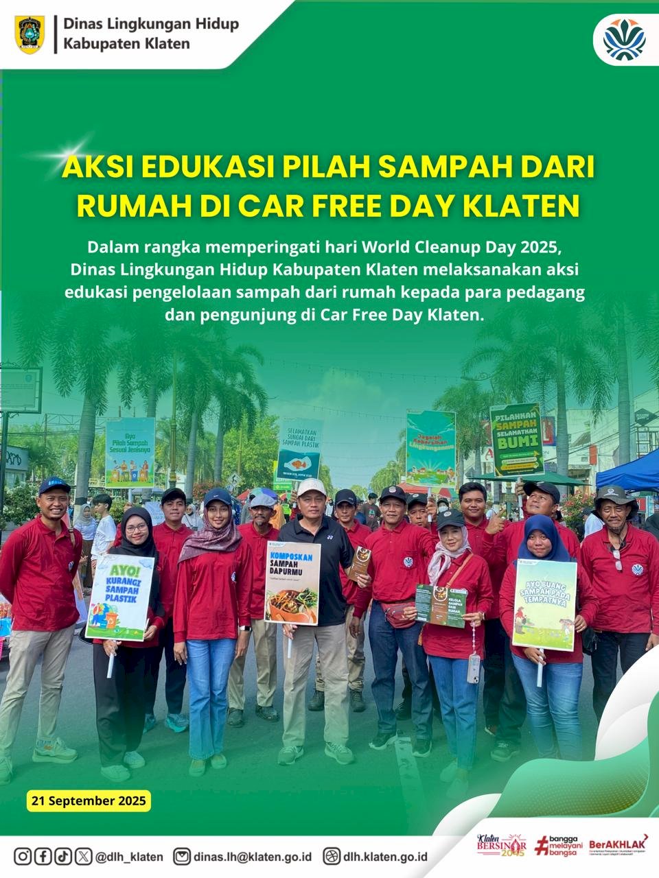 EDUKASI PILAH SAMPAH DARI RUMAH DI CAR FREE DAY