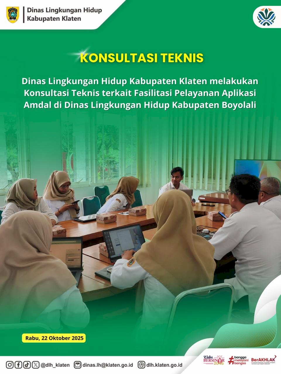 KONSULTASI TEKNIS TERKAIT FASILITAS PELAYANAN APLIKASI AMDAL NET