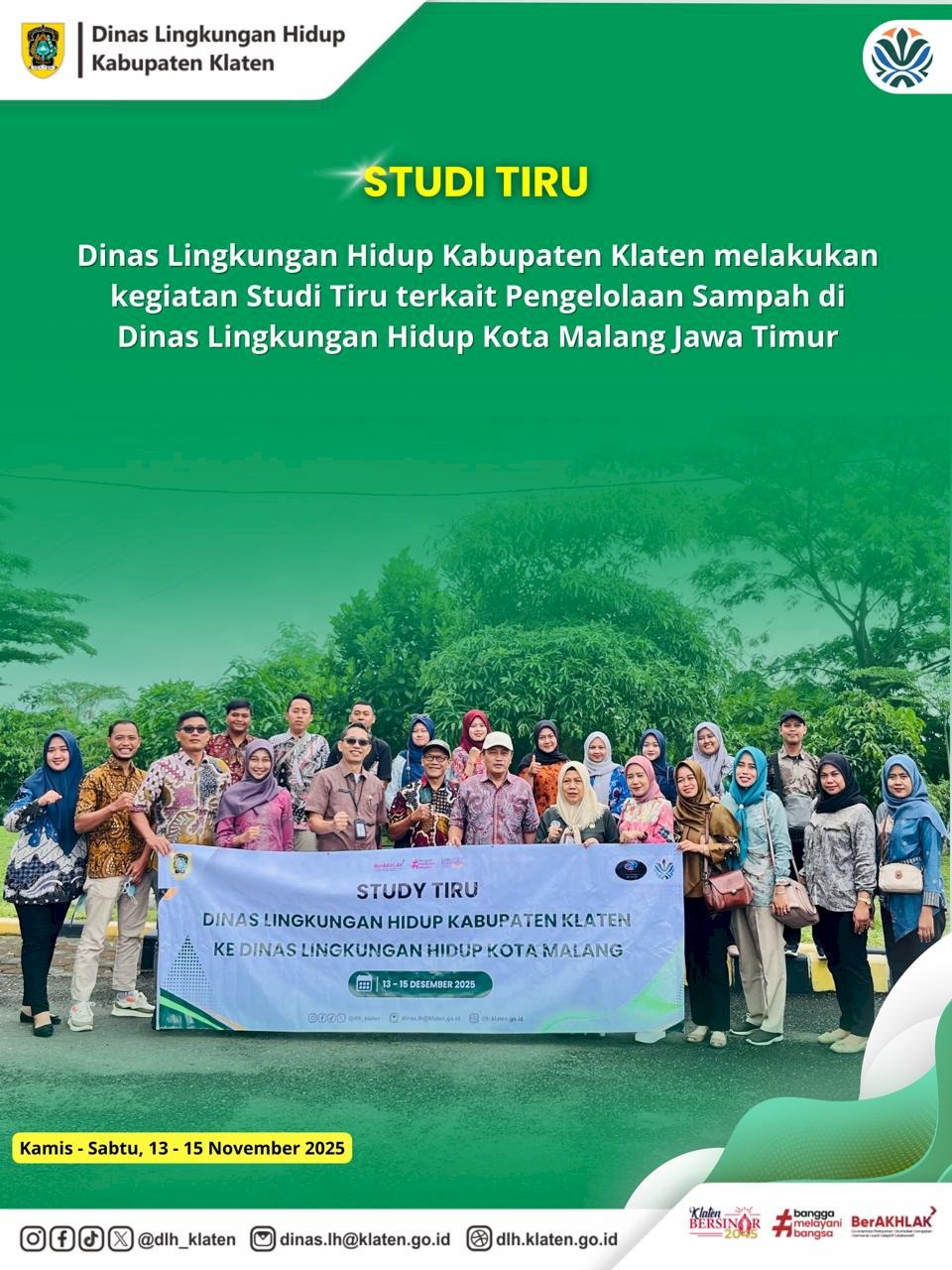 STUDI TIRU PENGELOLAAN SAMPAH DI DLH KOTA MALANG