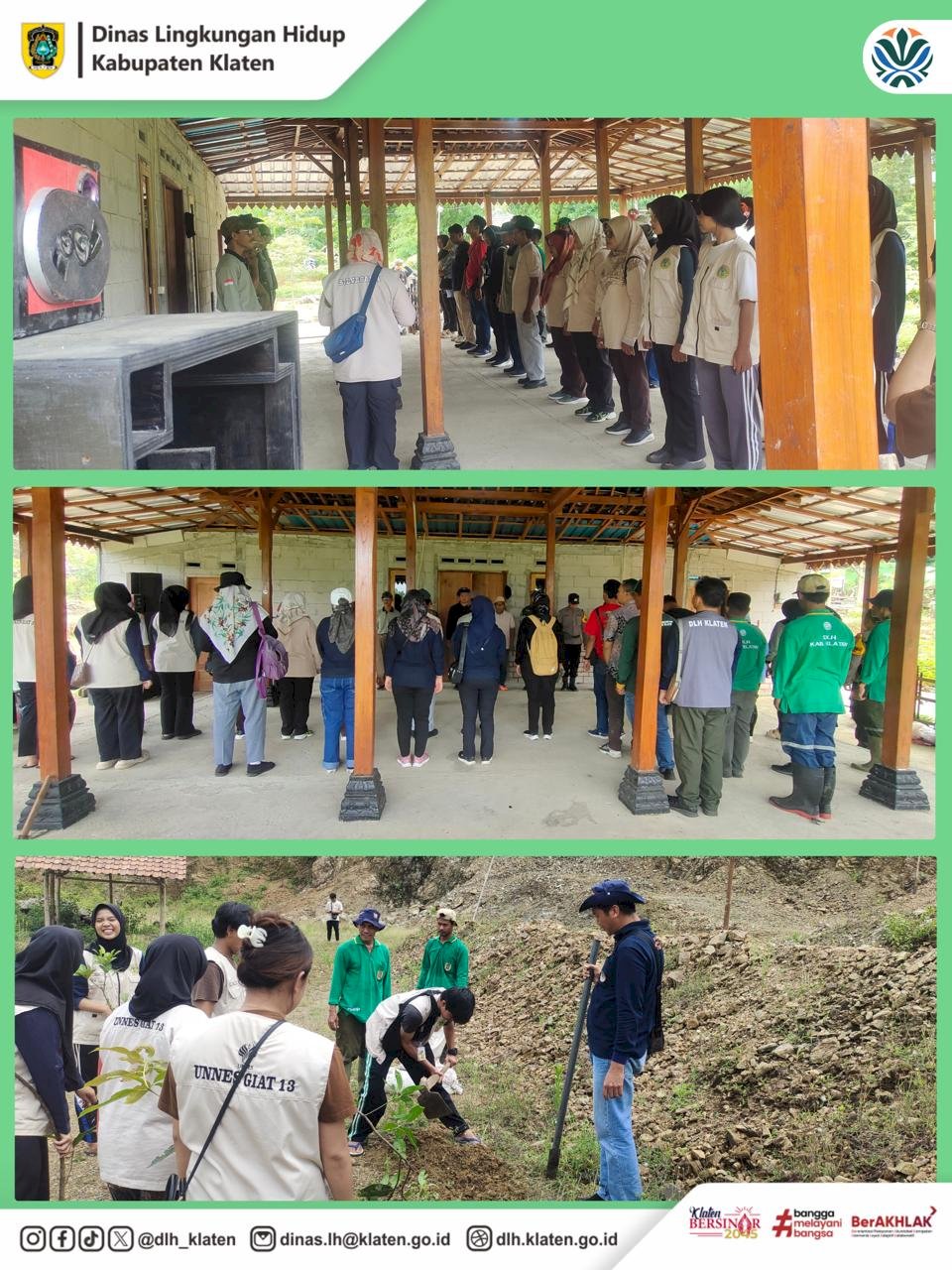 PENANAMAN DI LAHAN KRITIS DI BUKIT MERAK DESA JIWOWETAN KECAMATAN WEDI