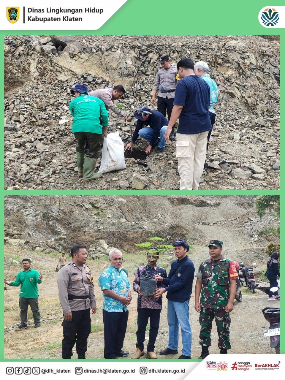 PENANAMAN DI LAHAN KRITIS DI BUKIT MERAK DESA JIWOWETAN KECAMATAN WEDI